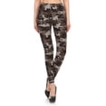 thumbnail image 1 of Womens Regular Size Grey Camo Design Leggings (One Size), 1 of 3