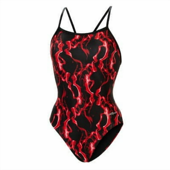 Womens Reliance Print DBX Back 1-Piece - Jet Stream