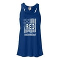 thumbnail image 1 of Womens Remember Everyone Deployed RED Friday Flowy Racerback Tank Top T-Shirt, 1 of 1