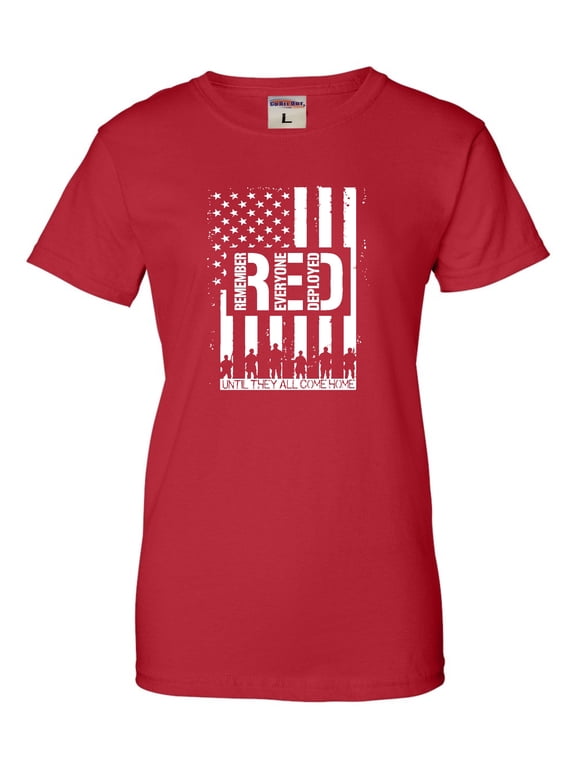 Womens Remember Everyone Deployed RED Friday T-Shirt