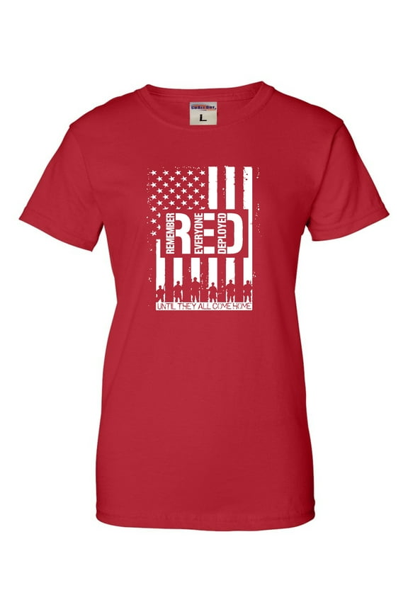 Womens Remember Everyone Deployed RED Friday T-Shirt