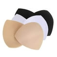 thumbnail image 1 of Womens Removable Smart Cups Bra Replacement Inserts Liner Pads 3 Pairs In Set, 1 of 5