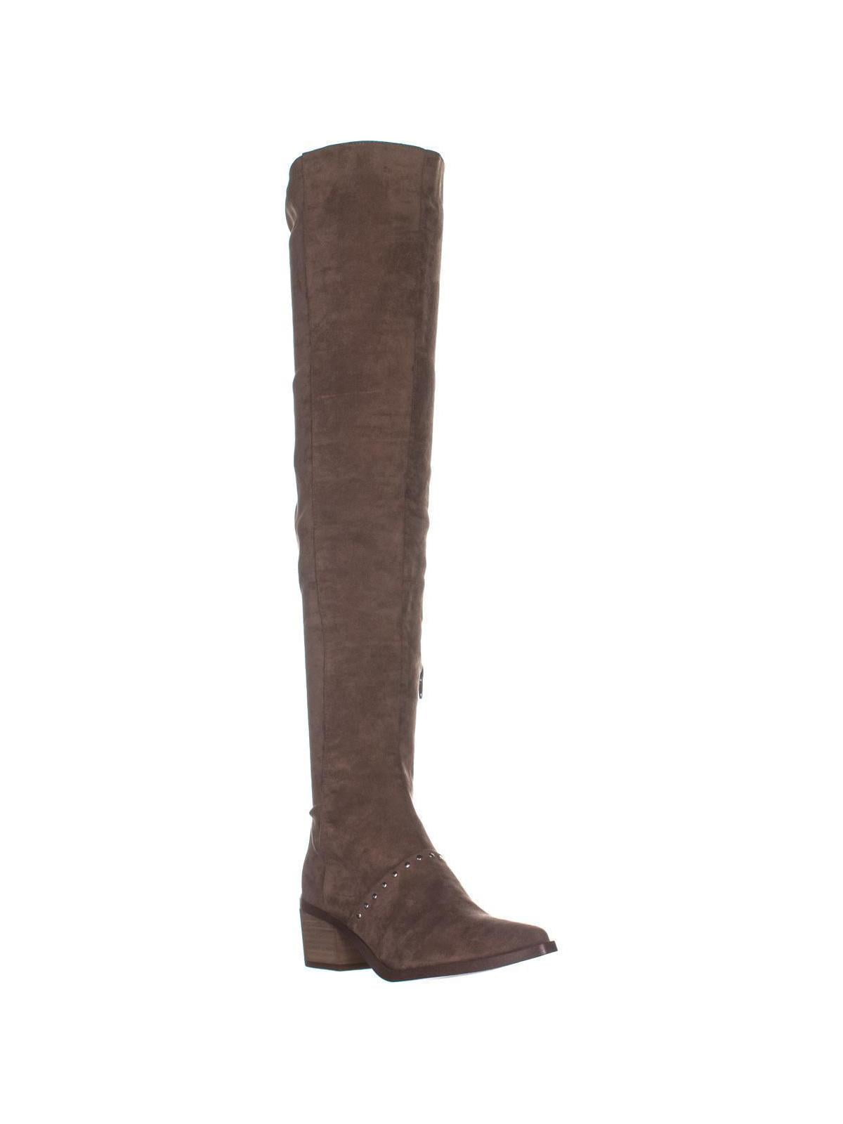 Womens Report Zaria Thigh High Boots Taupe 8 US