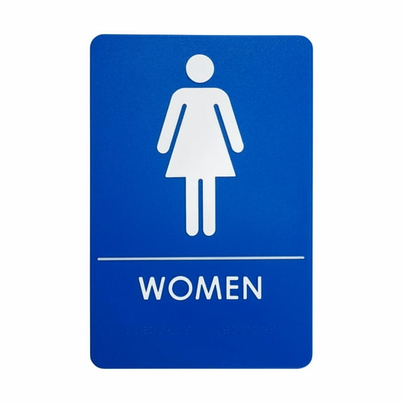 Womens Restroom Sign, ADA-Compliant Bathroom Door Sign for Offices, Businesses, and Restaurants | Made in USA (1)