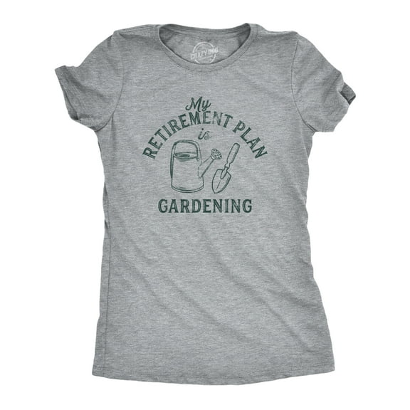 Womens Retirement Plan Gardening T Shirt Funny Outdoor Vegetable Garden Flowers Graphic Tee Womens Graphic Tees