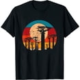 thumbnail image 1 of Womens Retro 70S Madagascar Sunset Vintage Graphic Men T-Shirt Black Small, 1 of 5