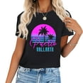thumbnail image 1 of Womens Retro 80S Puerto Vallarta Spring Break Vacation Souvenir T Shirt, 1 of 3