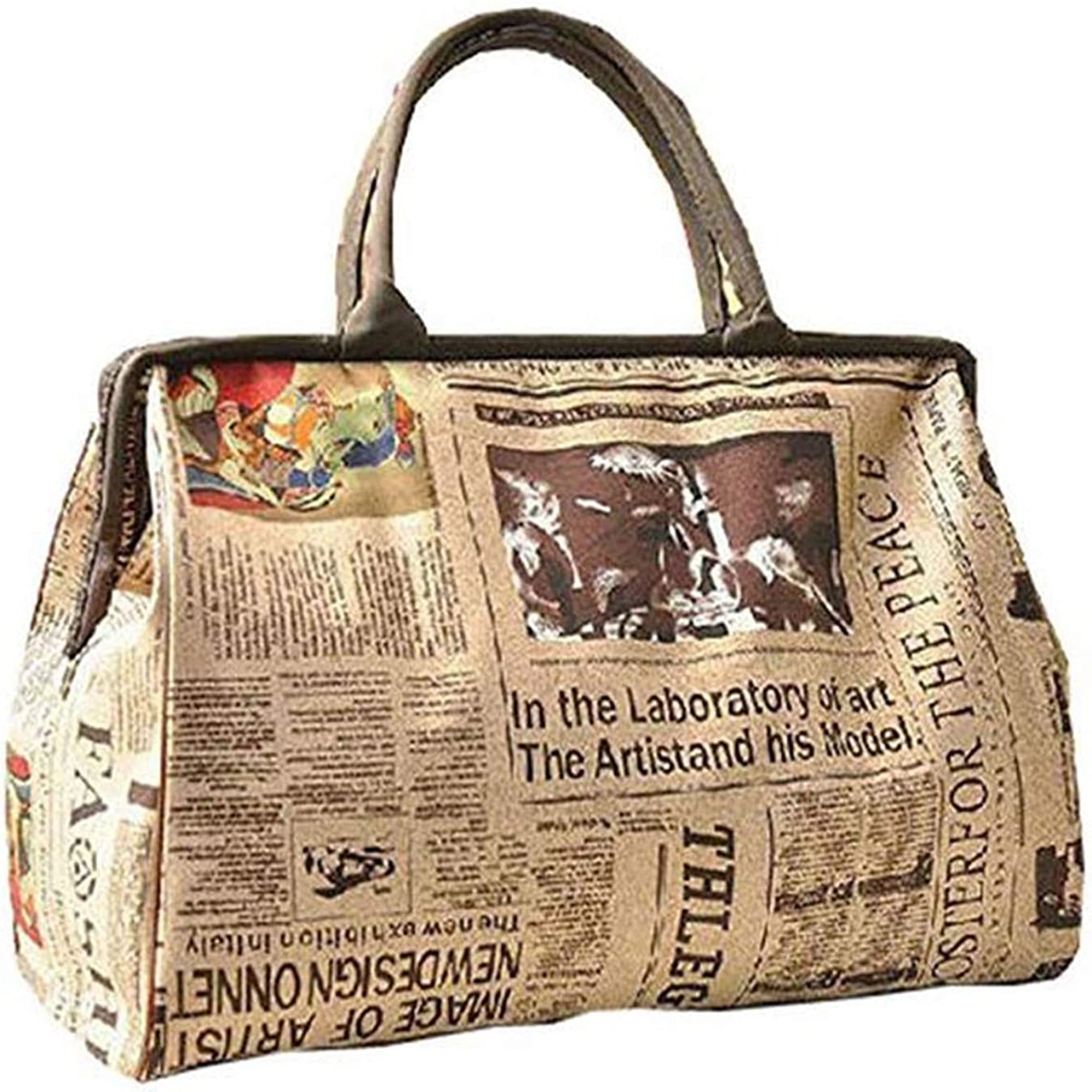 Womens Retro Bags Tote Purse Luggage Bag Travel Handbag Vintage Newspaper Design Waterproof Tote Bag Shoulder Bag Womens Retro Bags Tote Purse Luggage Bag Travel Handbag Vintage Newspaper Design Waterproof Tote Bag Shoulder Bag
