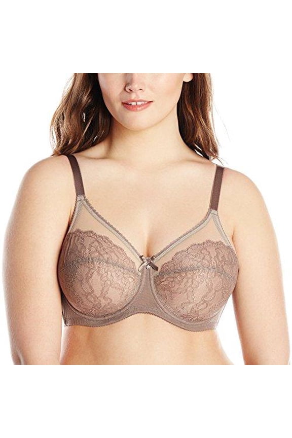 Womens Retro Chic Seamless Underwire Bra,Cappucino,38D