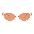 thumbnail image 1 of Womens Retro Classy Chic Mod Squared Cat Eye Plastic Sunglasses Peach - Brown, 1 of 4