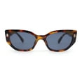 thumbnail image 1 of Womens Retro Classy Chic Mod Squared Cat Eye Plastic Sunglasses Tortoise - Black, 1 of 4