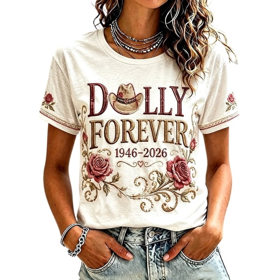 Womens Retro Country Music Parton T-shirt Graphic Dolly T-shirts Short Sleeve Crew Neck T-shirts for Country Music Lovers,(XXL)