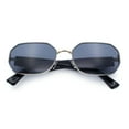 thumbnail image 1 of Womens Retro Dad Fashion Metal Rim Octagonal Rectangle Classy Sunglasses Gold - Black, 1 of 8