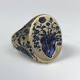 thumbnail image 1 of Womens Retro Flower Ring Exaggerated Alloy Fashion Statement Ring Gold Tone Not Inlaid Everyday Wear Cute Fun Jewelry, 1 of 1