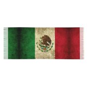 Womens Retro-Mexico-Sacred Flag Scarf Shawl Wraps Soft Warm Shawls