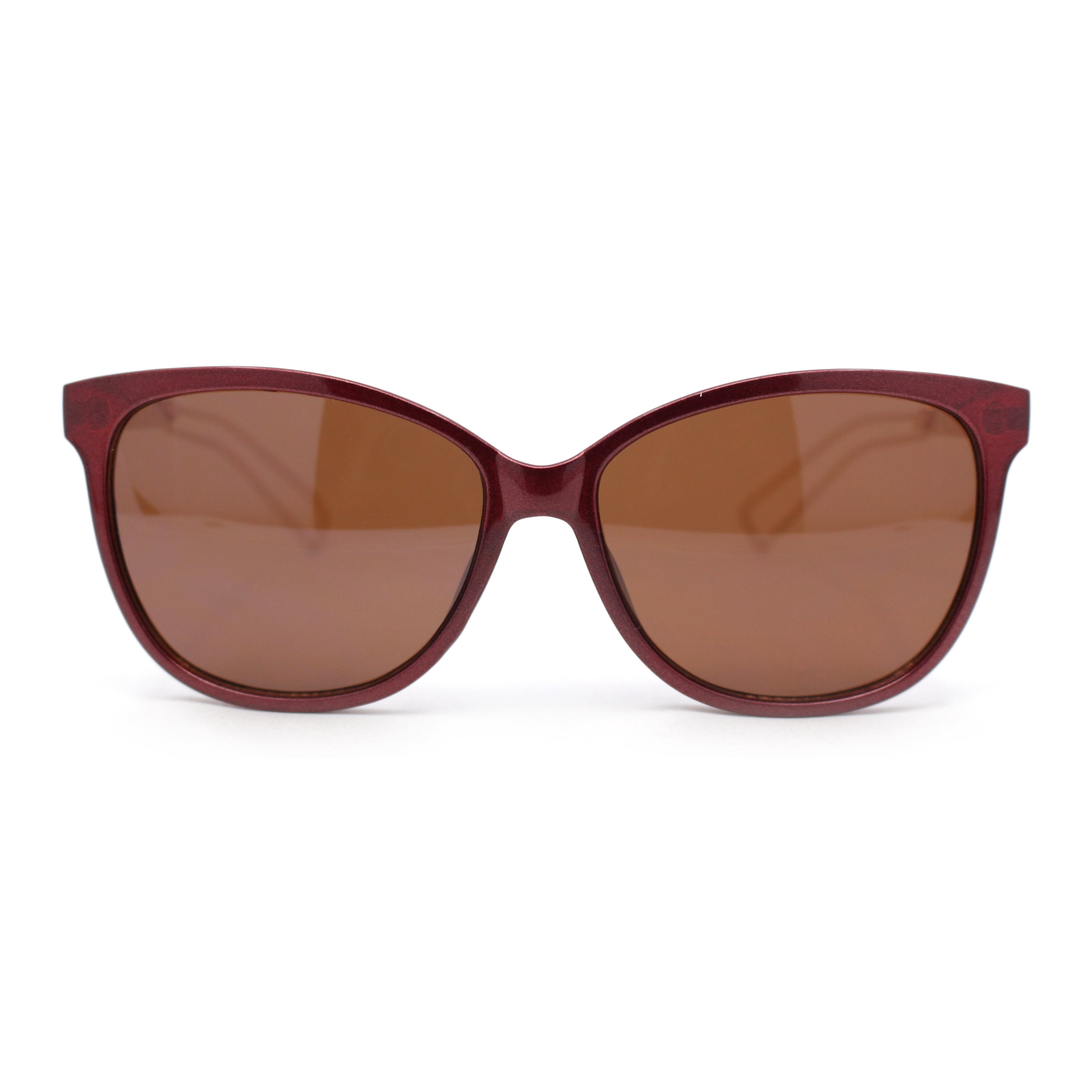 Retro Cat Eye Womens Sunglasses - Burgandy Vintage Jackie-O Cat Eyes Polarized Sunglasses for Women  main image 4