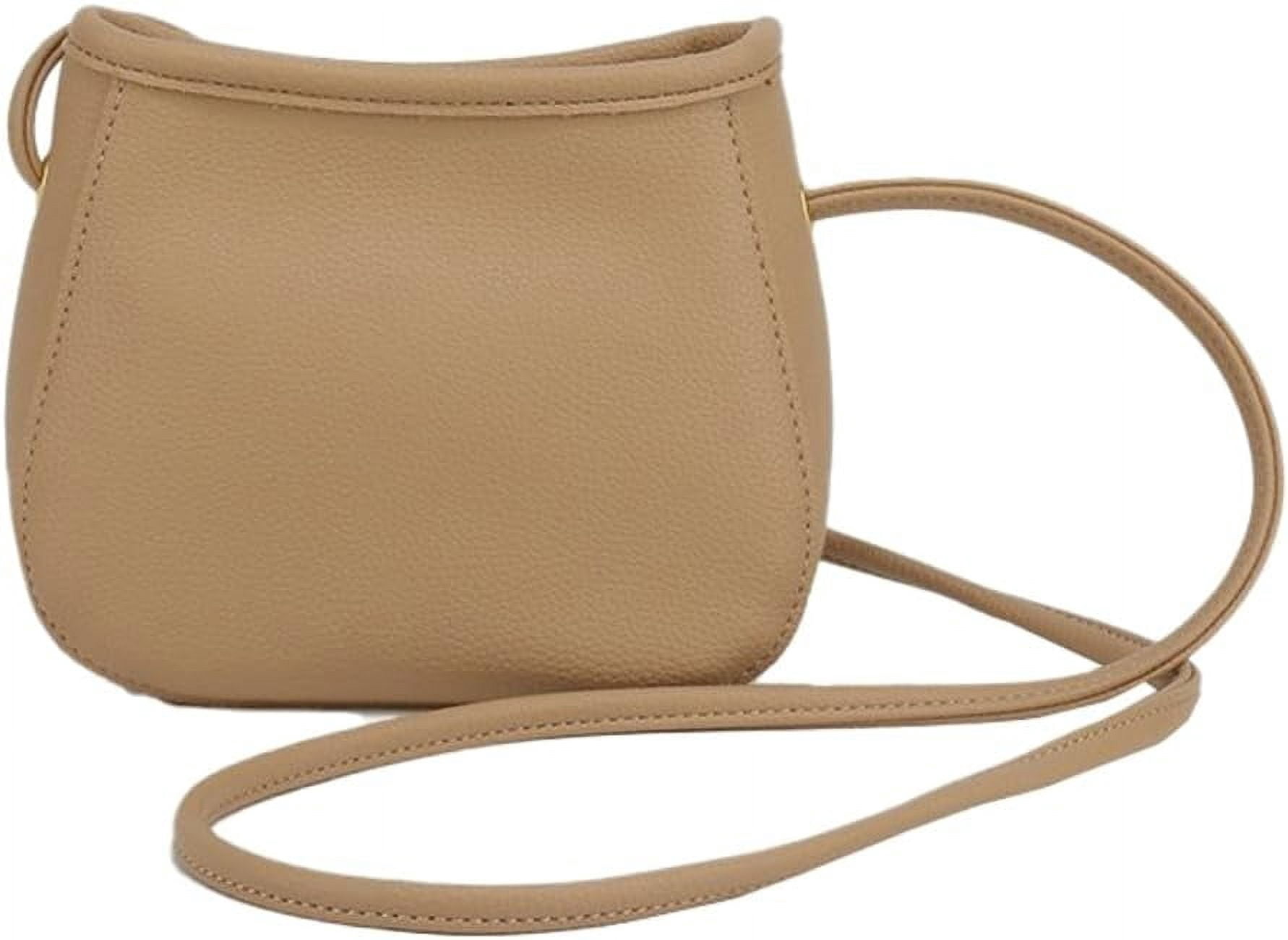 Womens Retro PU Leather Shoulder Crossbody Bag Small Cute Tote Purse Handbag Bucket Top Handle Satchel 2pcs