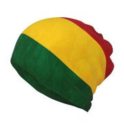 Womens Retro Reggae-Rastafarian Flag Slouchy Beanie Cap Headwear Hat Turban