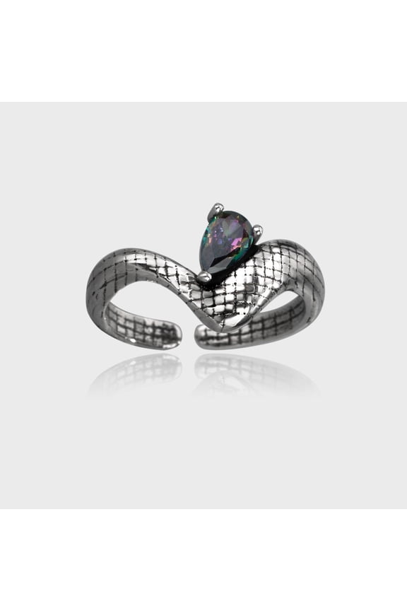 Womens Retro Snake Ring Colorful Zircon Inlaid Copper Gold Plated Adjustable Opening Statement Jewelry Or Gift