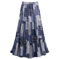 thumbnail image 1 of Womens Reversible Boho Maxi Skirt - Floral Long Skirt by Catalog Classics -36"L, 1 of 4
