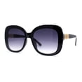 thumbnail image 1 of Womens Rhinestone Jewel Hinge Oversize Butterfly Designer Sunglasses Slate Tortoise Smoke, 1 of 4