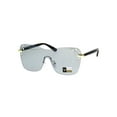thumbnail image 1 of Womens Rhinestone Panel Shield Oversize Butterfly Fashion Sunglasses Black Grey, 1 of 4