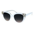 thumbnail image 1 of Womens Rhinestone Sunglasses Butterfly Cateye Fashion Eyewear UV 400 White, 1 of 4