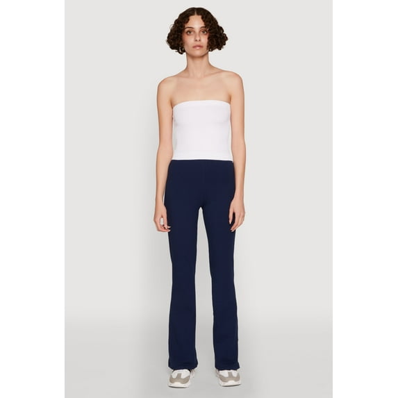 Women's Ribbed Knit Seamless Tube Top