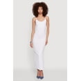 thumbnail image 1 of Womens Ribbed Knit Side Slit Cami Maxi Dress, 1 of 4