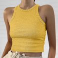 thumbnail image 1 of Womens Ribbed Knit SlimmingTank Top Sleeveless High Neck Casual Basic Sweater Vest Tops Fall Layering, 1 of 5