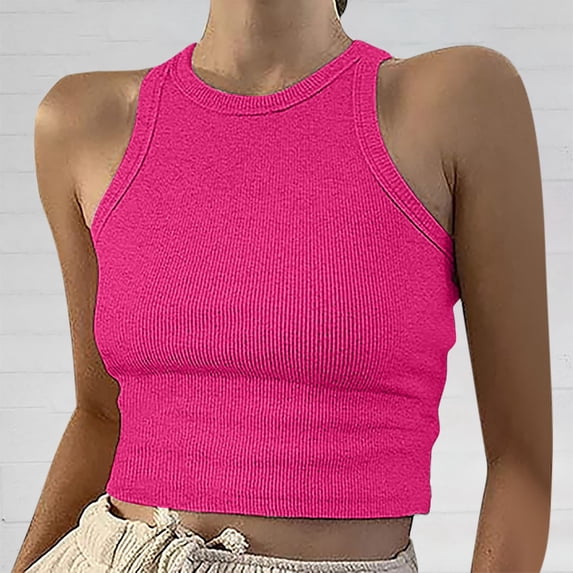 Womens Ribbed Knit SlimmingTank Top Sleeveless High Neck Casual Basic Sweater Vest Tops Fall Layering