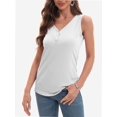 thumbnail image 1 of Womens Ribbed Knit Tank Tops V Neck Sleeveless, 1 of 6
