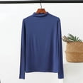 thumbnail image 1 of Womens Ribbed Long Sleeve Crewneck Shirts Fitted Sweaters Slim Fit Basic Casual Tops, 1 of 6