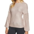thumbnail image 1 of Womens Ribbed Smocked Pullover Top, 1 of 2