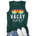 thumbnail image 1 of Womens Ribbed Tank Tops Graphic Print Shirts Sleeveless Summer Crewneck Slim Fit Tees, 1 of 2