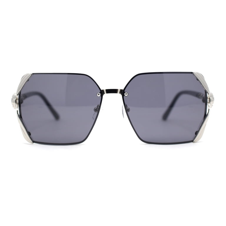 Womens Ribbon Jewel Designer Style Rimless Oversize  display picture 1
