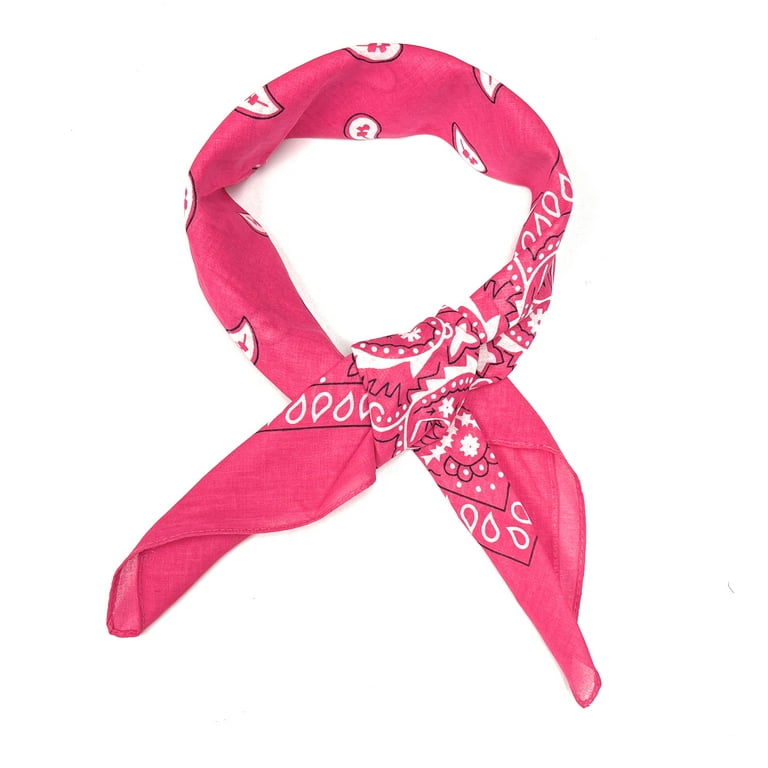 Womens Ribbon Scarf Set of Paisley Pure Cotton Neck Kerchief