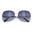 thumbnail image 1 of Womens Rimless Butterfly Metal Chain Jewel Arm Fashion Sunglasses Silver Black - Smoke, 1 of 8
