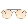 thumbnail image 1 of Womens Rimless Rectangular Luxury Designer Style Metal Rim Sunglasses Silver Beige, 1 of 4