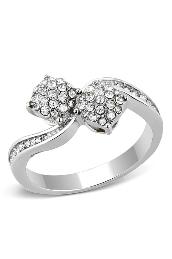 Womens Ring Anillo Para Mujer 316L Stainless Steel Ring with Top Grade Crystal Fidenza