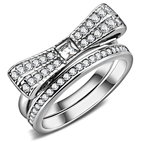 Womens Ring Anillo Para Mujer Stainless Steel Ring with Top Grade Crystal Lugo