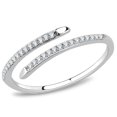 thumbnail image 1 of Womens Rings High polished (no plating) 316L Stainless Steel Ring with AAA Grade CZ in Clear DA044, 1 of 5