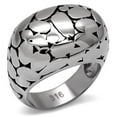 thumbnail image 1 of Womens Rings High polished (no plating) 316L Stainless Steel Ring with AAA Grade CZ in Clear TK058, 1 of 5