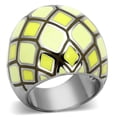thumbnail image 1 of Womens Rings High polished (no plating) 316L Stainless Steel Ring with Epoxy in Multi Color TK1173, 1 of 4
