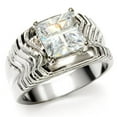thumbnail image 1 of Womens Rings High polished (no plating) 316L Stainless Steel Ring with No Stone TK036, 1 of 5