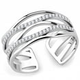 thumbnail image 1 of Womens Rings High polished (no plating) Stainless Steel Ring with AAA Grade CZ in Clear DA047, 1 of 4