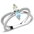 thumbnail image 1 of Womens Rings High polished (no plating) Stainless Steel Ring with AAA Grade CZ in Multi Color DA271, 1 of 5