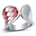 thumbnail image 1 of Womens Rings High polished (no plating) Stainless Steel Ring with Epoxy in Multi Color TK815, 1 of 4