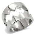 thumbnail image 1 of Womens Rings High polished (no plating) Stainless Steel Ring with No Stone TK143, 1 of 5
