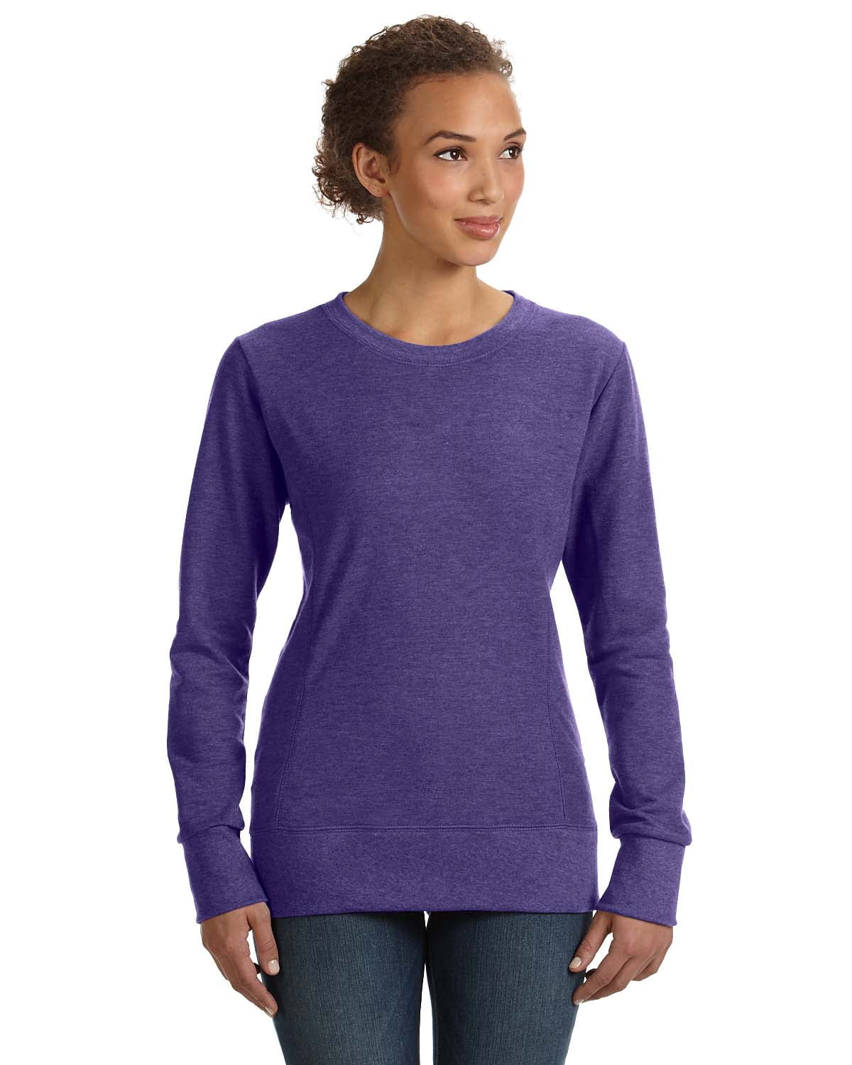 Womens Ringspun French Terry Mid-Scoop Sweatshirt